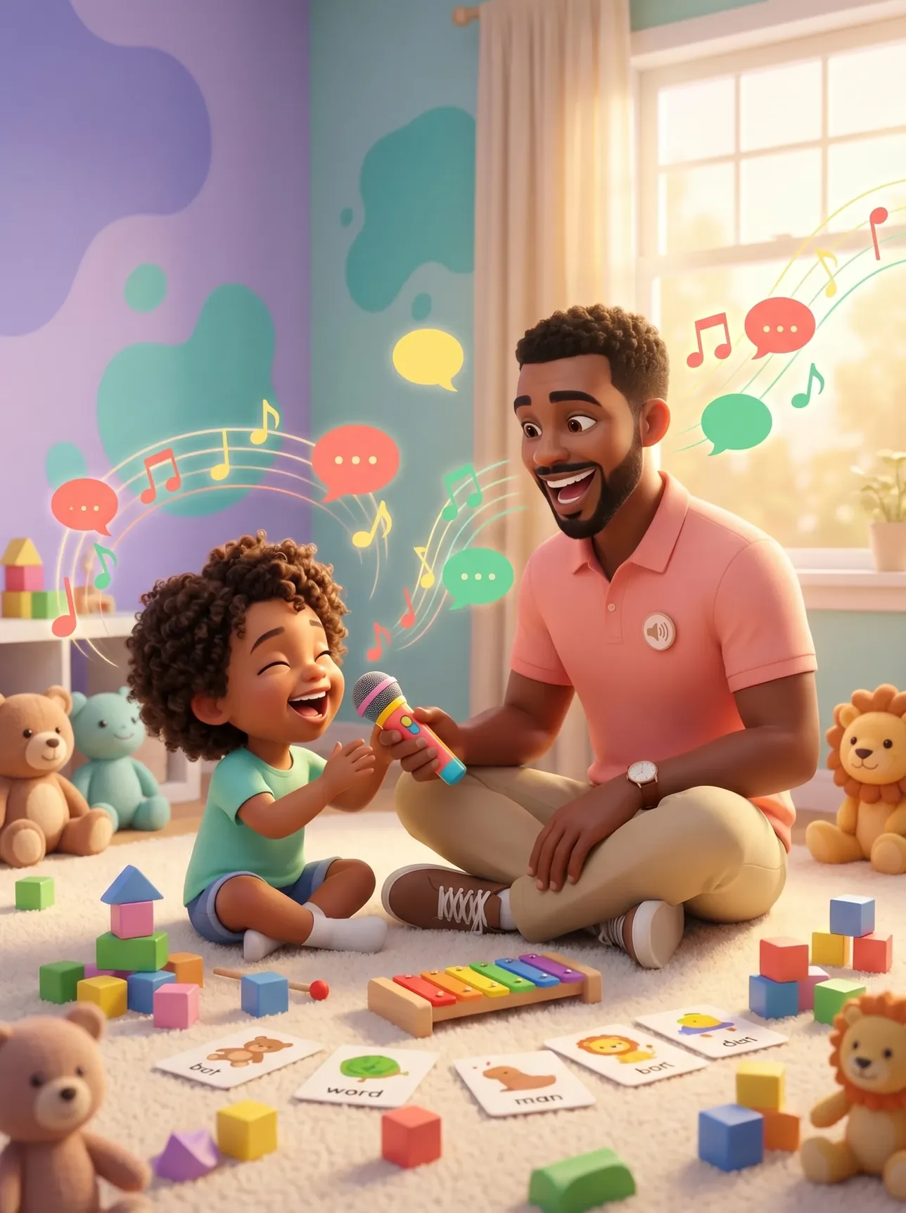 Etapa Harmonizar, Junior brincando com a criança
